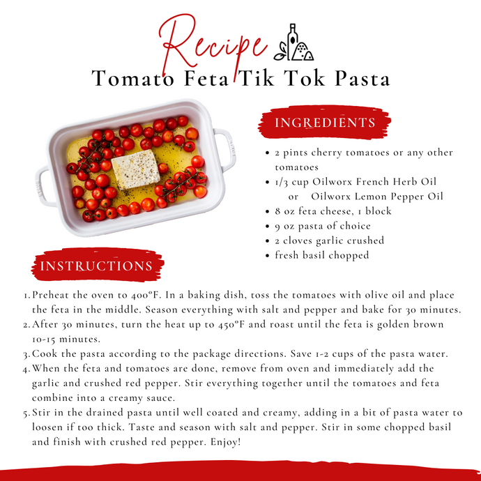 Tomato Feta Tik Tok Pasta